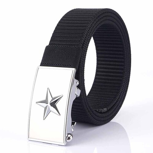 Wholesale 3.5 inner nylon belt toothless automatic buckle outdoor workwear tactical men's fire belt manufacturer wholesale