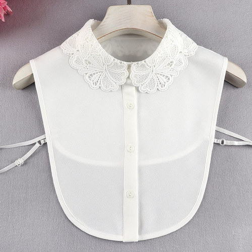 Fake collar Detachable Blouse Dickey Collar False Collar Hollow lace fake collar shirt embroidered Chiffon fake collar shirt collar Girl Doll collar