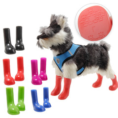 2020 New Fashion Casual Pet Rain Boots Waterproof High Elastic Anti-Slip One Can Blow Bubbles Dog Shoes