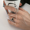 Tide, retro cute ring, silver 925 sample, Japanese and Korean, internet celebrity