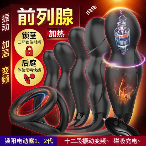 Please Cynomorium electric plug Juyuan massager prostate massager men's massager adult erotic anal plug