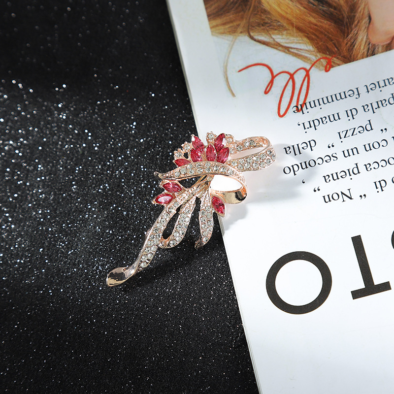 韩版气质水晶胸针ins个性西装配饰批发大气防走光别针镶钻胸花女|ms