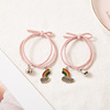 Rainbow small bell, bracelet for beloved for elementary school students, hair rope, Korean style, simple and elegant design, cloud