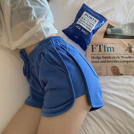 现货超火cec短裤子女宽松ins潮直筒百搭高腰休闲阔腿运动a字裤夏