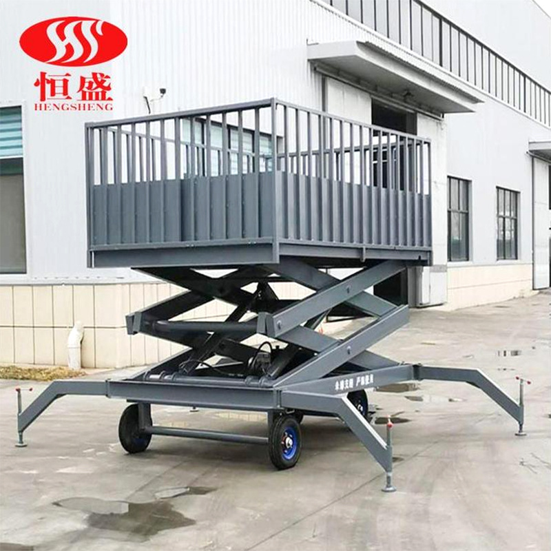 移动装猪台电动升降出猪台装猪升降台厂区养殖场2、3吨移动卸猪台