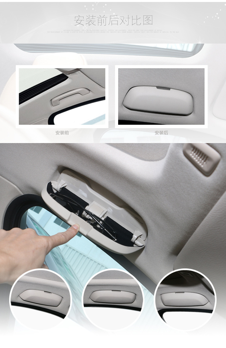 Suitable for BMW car glasses case 1 series 3 series 5 series X1X3X5 car glasses clip modified F chassis glasses case