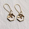 Cross -border independent station fashion stereo creative bee ear hook earrings