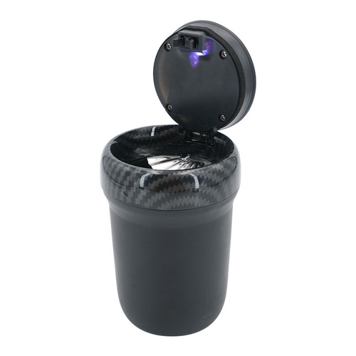 Car Flash N17A Car Ashtray Easy to Clean Pressurized with Light and Cover Creative In-Car Automotive Accessory