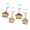 Wooden keychain, house, Birthday gift