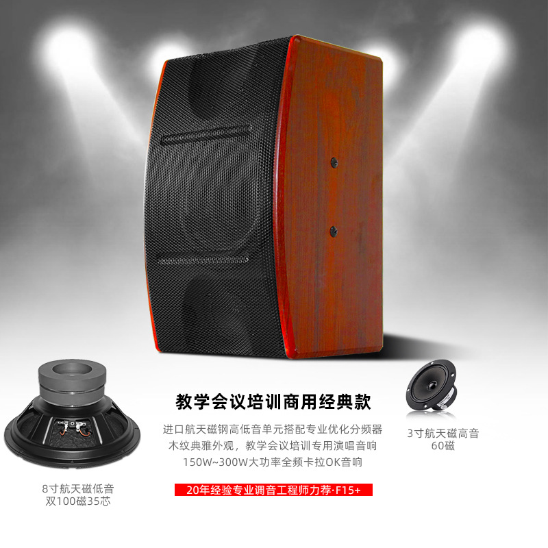 Directo de fábrica de 8 pulgadas profesional familia KTV audio traje Conferencia sala de baile karaoke titular de la tarjeta de Casa altavoz