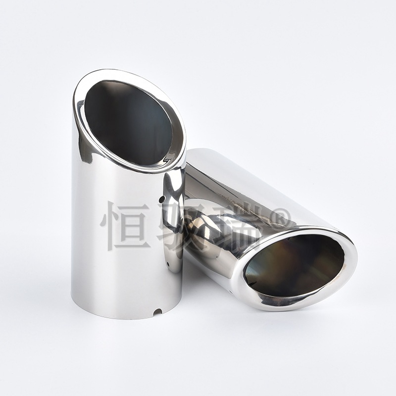 Garganta de la cola del coche A 4L garganta Q 5 tubo de escape aplicable en línea tubo de escape modificado con plata estándar