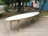 Foreign wedding stainless steel long table golden marble white glass noodle wedding table manufacturers wholesale