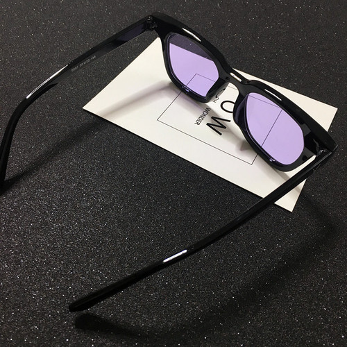 Korean trendy brand sunglasses gm sunglasses square frame Kwon Zhilong same style V colorful glasses for women trendy marine sunglasses for women