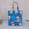 Cartoon waterproof capacious linen bag, foldable thermos, storage bag