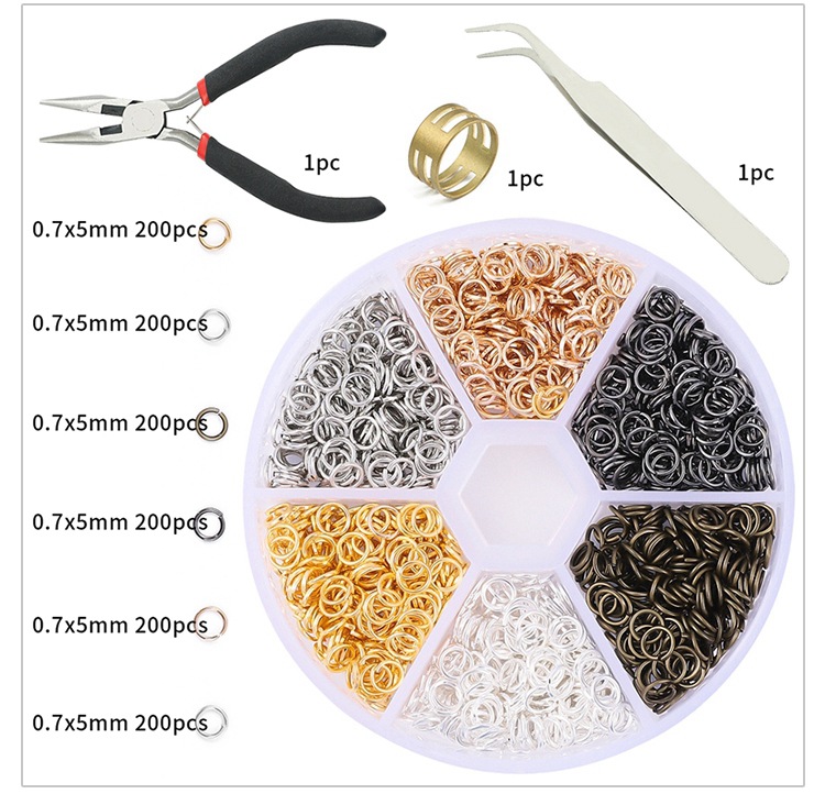 105g Weight DIY Jewelry Accessories Classification 1 Set Quantity Metal, Copper Material Printing Pattern Simple Style Style 1 Set Metal Copper Printing Simple Style 10