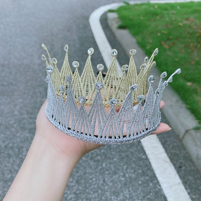 儿童新款皇冠发饰 女童公主发箍 冰雪公主皇冠头箍 一件代发|ru