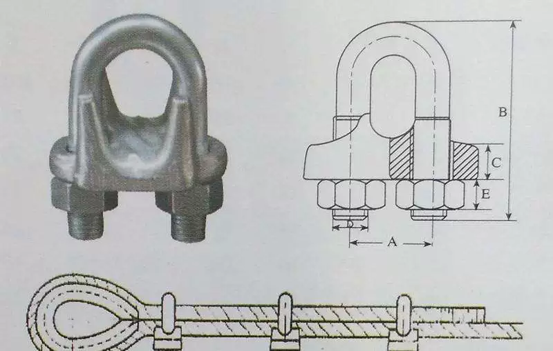 Steel wire on a lace with accessories, G210