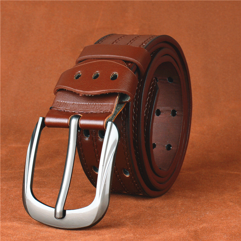 Classic Men's Pin Buckle Belt Simple And Versatile Business Style_voghion.com