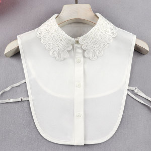 Fake collar Detachable Blouse Dickey Collar False Collar Seasonal false collar blouse versatile anti wrinkle Chiffon embroidery fake collar shirt collar