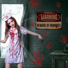 亞馬遜速賣通跨境萬聖節貼紙外貿節日牆貼警示標示貼  可移除