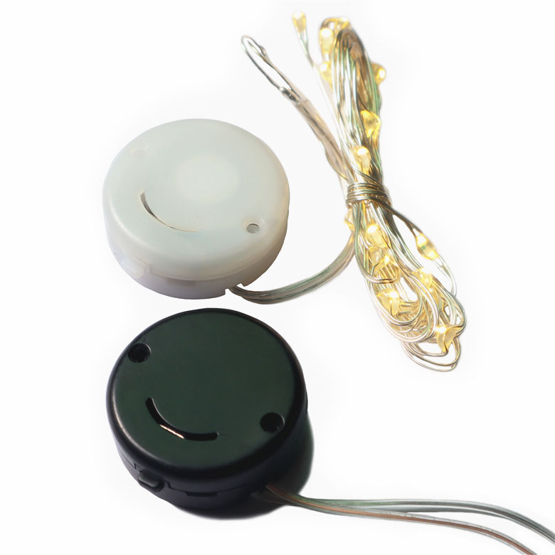 笑臉電池盒CR2032帶閃爍功能電池盒 2節CR2032笑臉6V帶開關電池盒