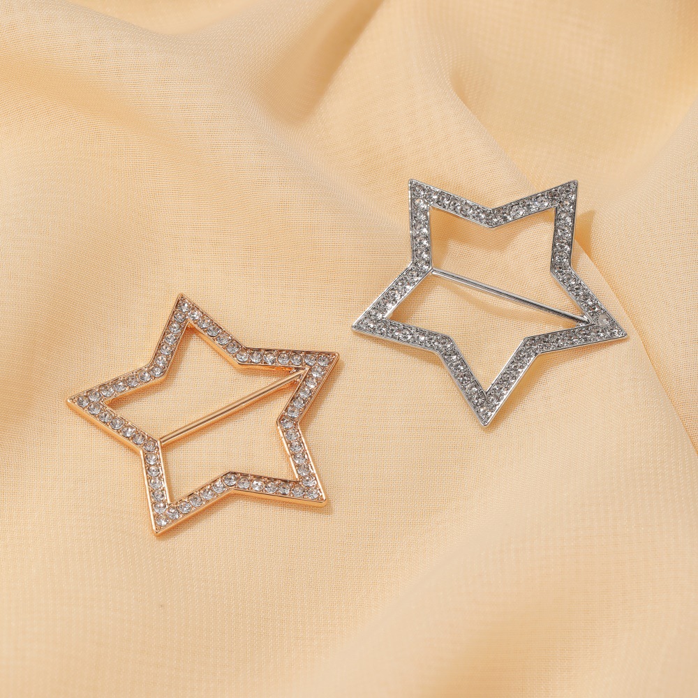 Five-pointed Star Waist Buckle Corner Knotted Simple Shirt Corner Buckle Star Button Wholesale Nihaojewelry display picture 6