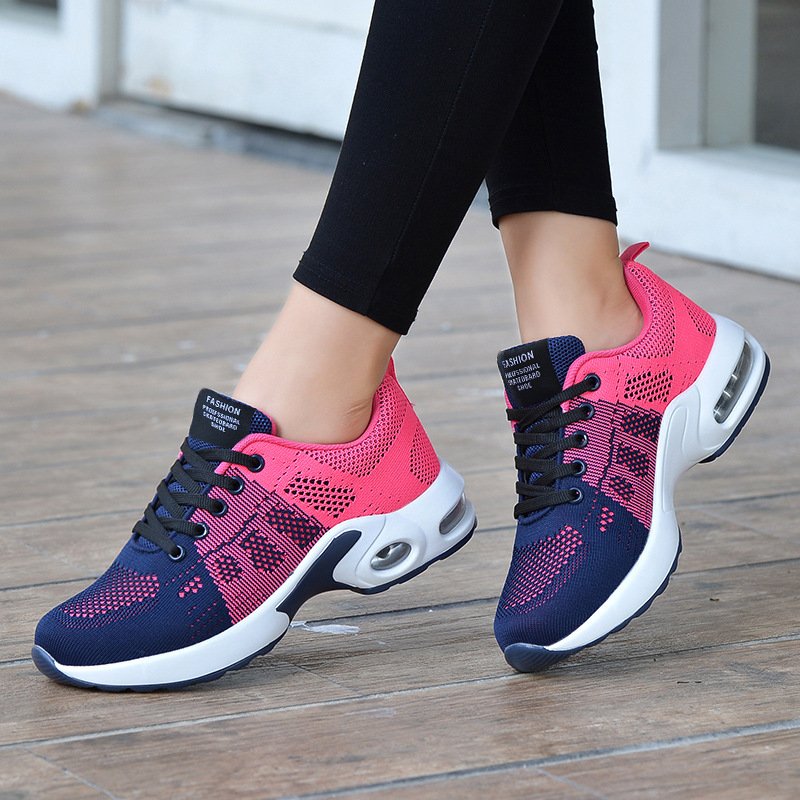 Air cushion flying woven running women's...