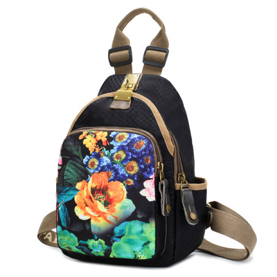 2020新款厂家直销新款女士双肩包复古印花牛津布小包时尚百搭女包|ms