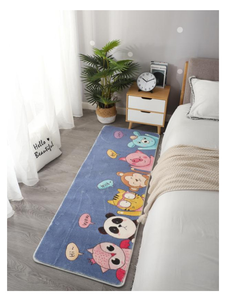 卡通地毯,仿羊绒地毯,居家地毯,床边毯,飘窗垫,地毯定制
