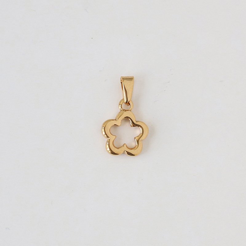 Stereo Eight Pointed Star Angel Libra Titanium Gold-plated Pendant Wholesale Nihaojewelry