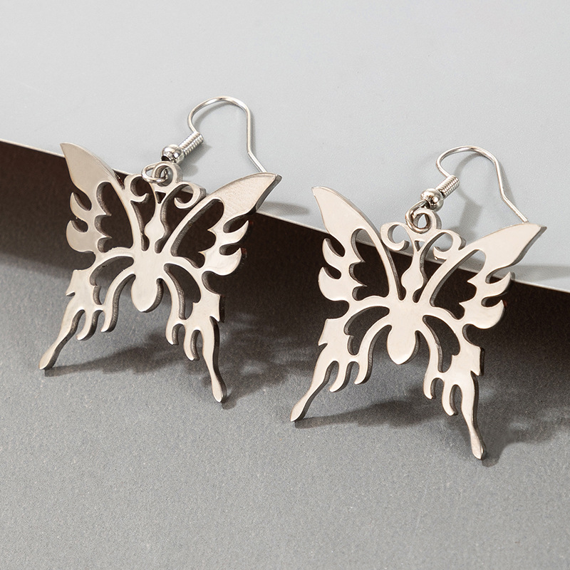 Fashion Hollow Butterfly Earrings display picture 1