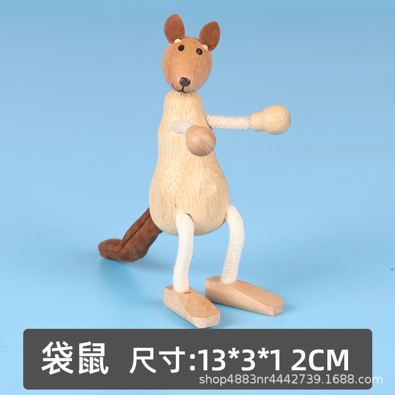 Figura Mini de Animales de Madera 18 Modelos Madera para Niños image 17