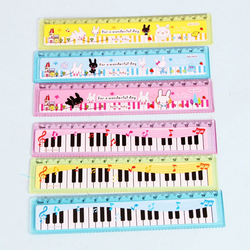 Piano, ruler for students, print