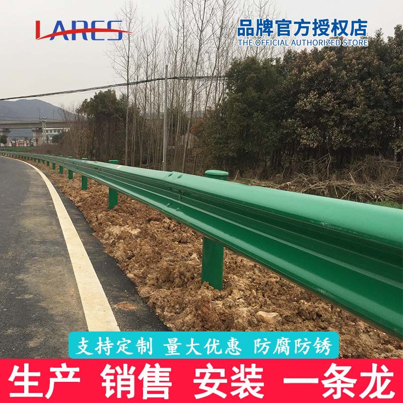 高速公路波形护栏板乡村道路隔离护栏交通热镀锌双三波护栏厂家
