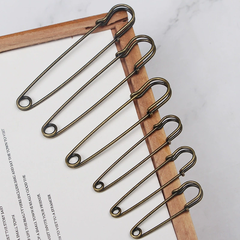 Старомодная металлическая Большая Булавка с открытыми плечами, фиксированная Нескользящая булавка, аксессуары для одежды, булавка, большой маленький размер