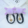 Cute wig, children's hairgrip with pigtail, cartoon hair accessory for beloved with bow, Korean style