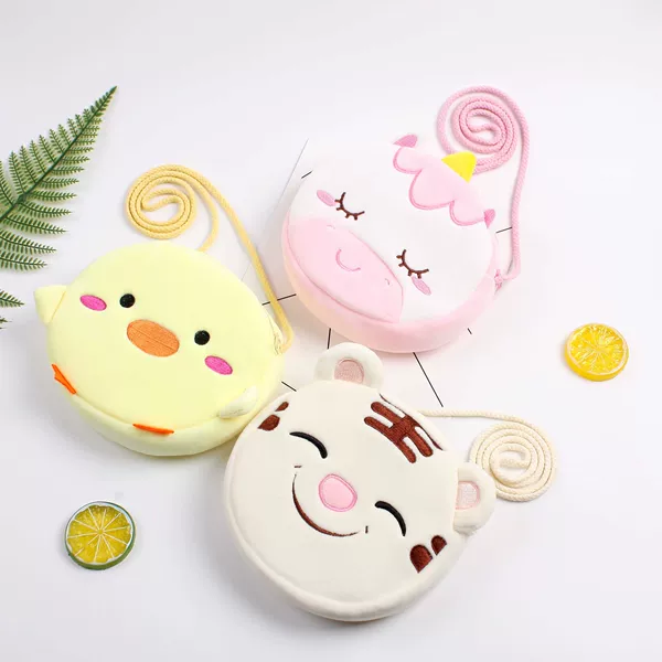 Cute Cartoon Girl Student Cross-Body Kidsren's Shoulder Crossbody Bag Fashionable Trendy Bag Plush Coin Key Small Backpack