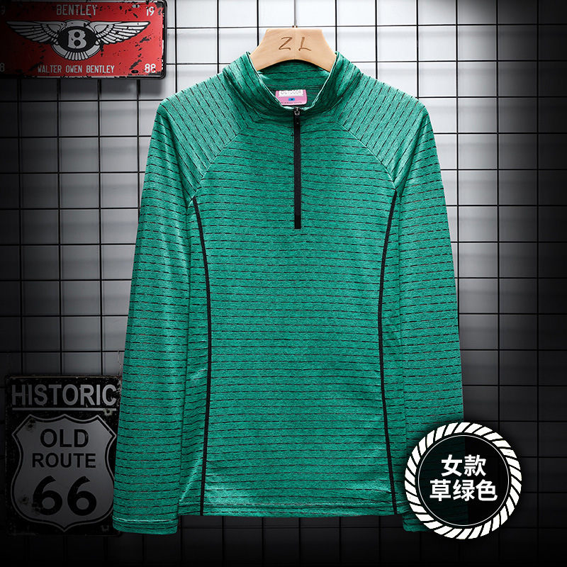 阳离子长袖女运动速干衣健身骑行服新款定制类弹力大码男速干T恤