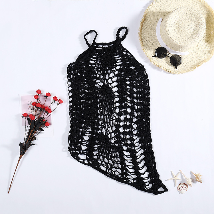 Bikini Sexy Dames Maillot De Bain Main Crochet Bohème Plage Jupe Bikini Blouse display picture 2