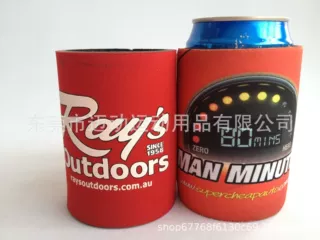 厂家定制5mm潜水料粘底可乐套 潜水料易拉罐套 可定制Logo