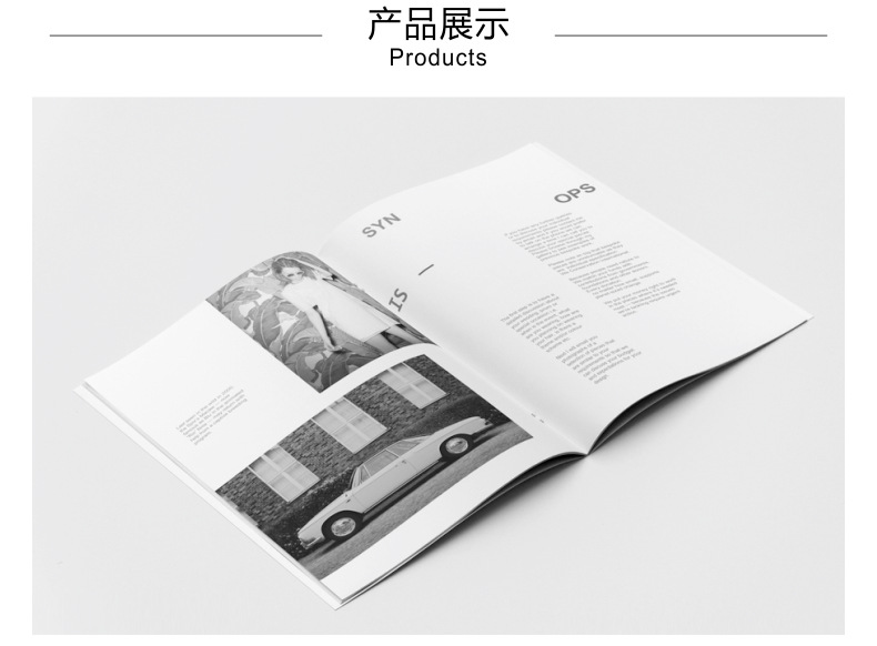 Double -sided three -fold page poster Printing Bookmark Printing Description Calligraphy Book Printing