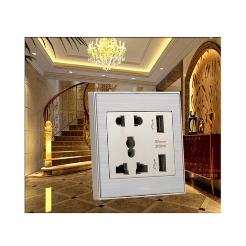Supports famous foreign trade type five-hole USB sockets. Foreign trade five-holes with dual USB socket panels. Domestic customers do not take photos.