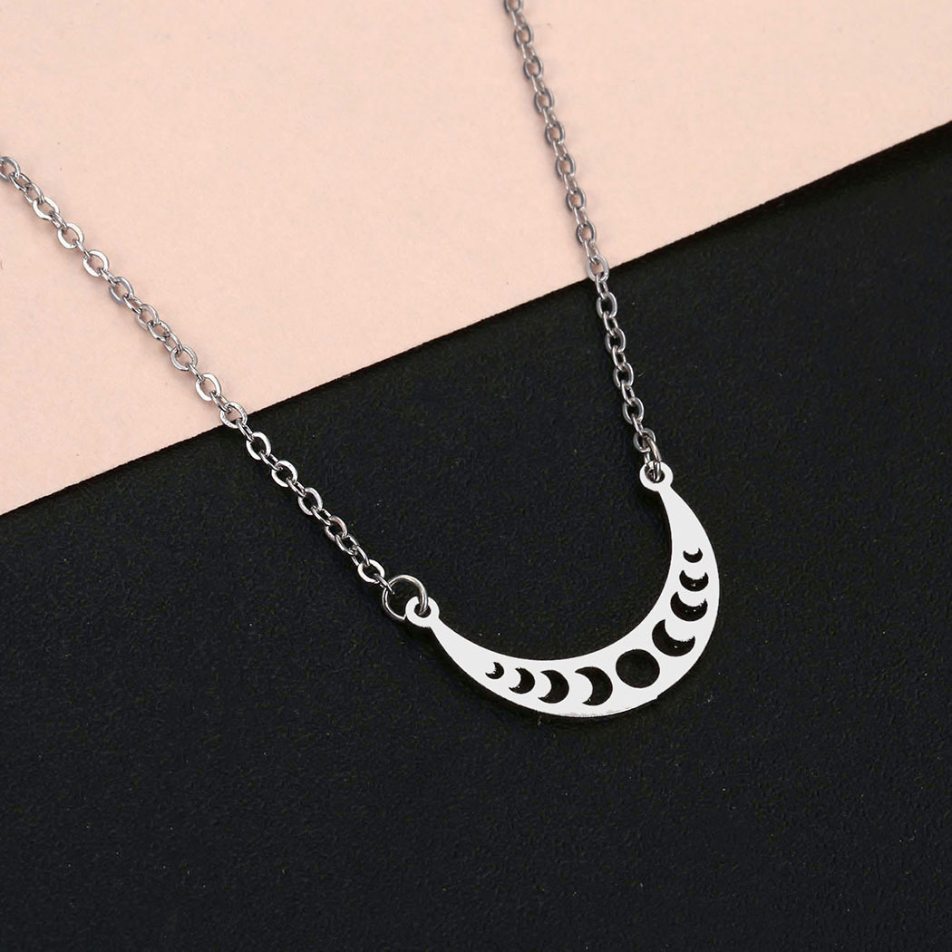 Mode Lune Acier Inoxydable Placage Pendentif 1 Pièce display picture 2