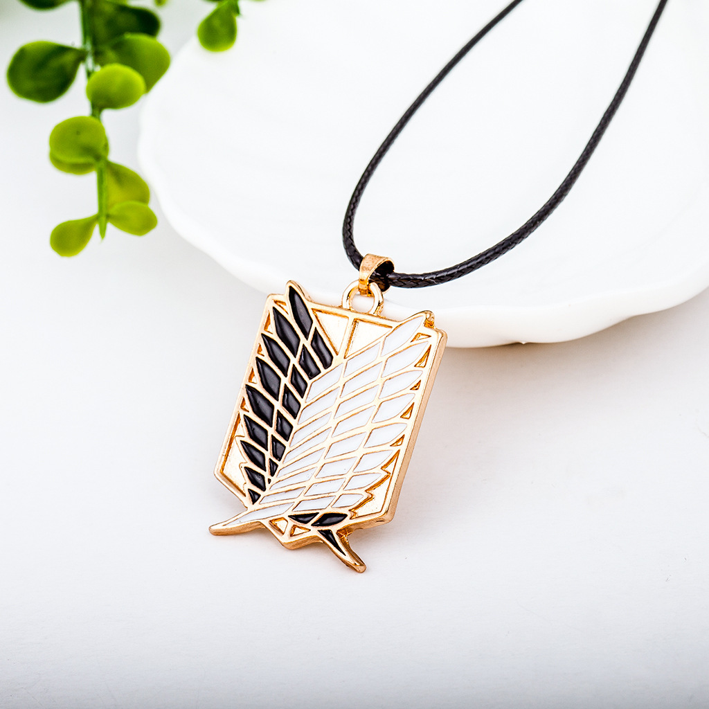 fashion feather simple necklace