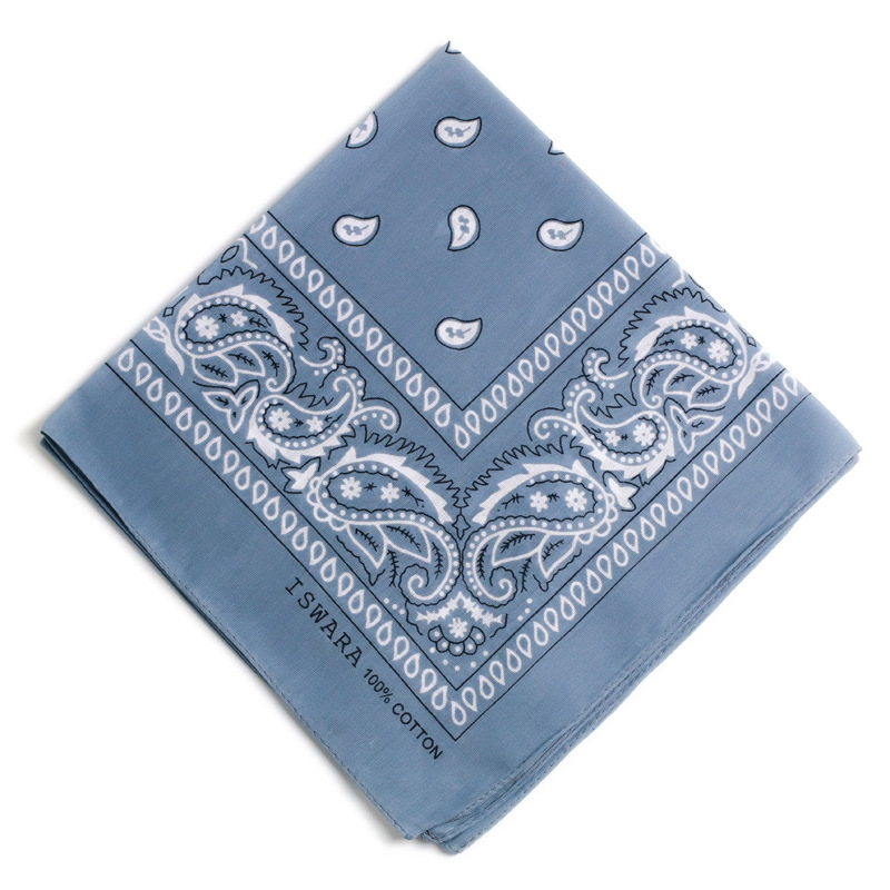 Bandanas directas de fábrica transfronteriza Paisley multifuncional de anacardo flor cuadrada bufanda de algodón deportes al aire libre