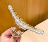 Elegant big hairgrip from pearl, crab pin, hairpins, simple and elegant design, internet celebrity