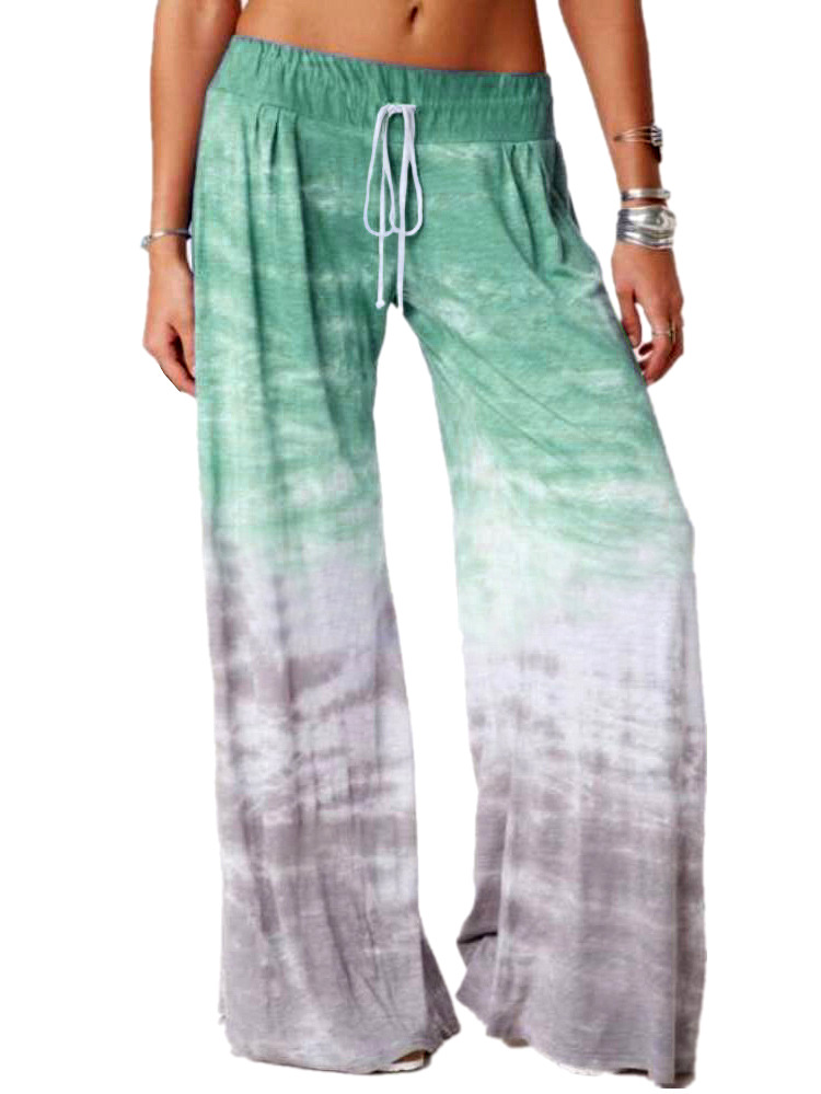 Spring, Autumn Season Women'S Gender Casual Style Women's Daily Casual Gradient Color Full Length Casual Pants