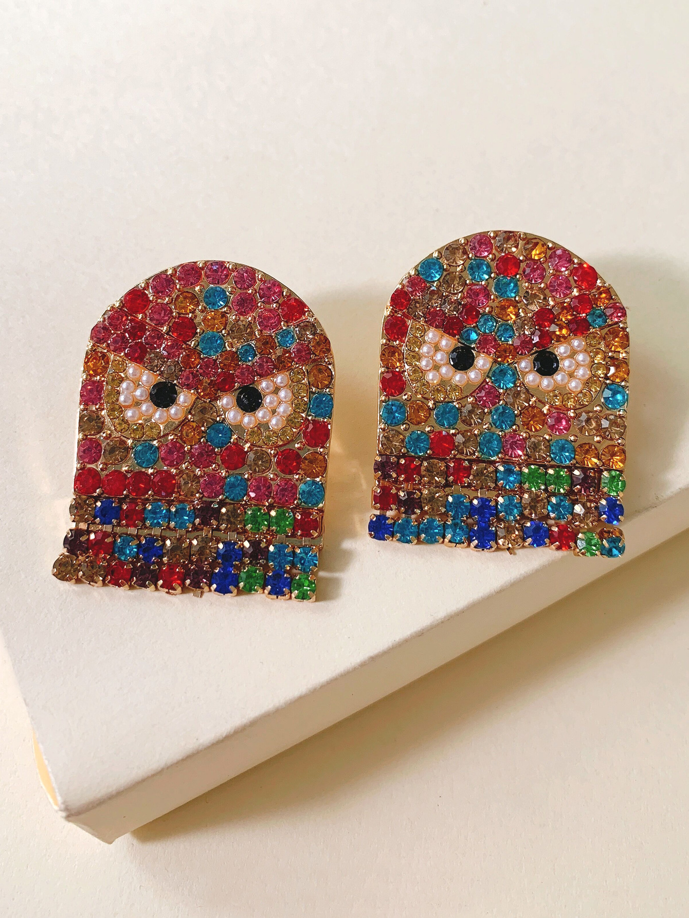 Earrings Exaggerated Jewelry Owl Earrings Three-color Hot Cross-border E-commerce Wholesale Nihaojewelry display picture 8