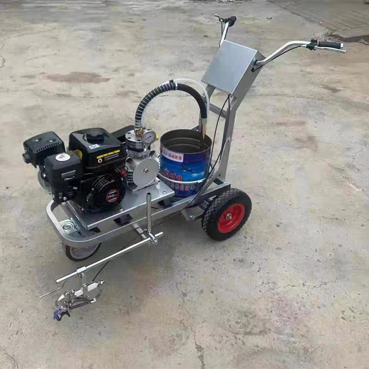 路邦机械5.5马力冷喷划线机   手推式冷喷划线机  地坪跑道划线机