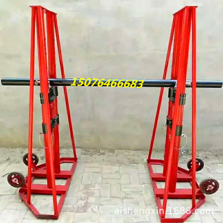 电缆线盘放线架 机械式放线架 光缆线盘放线支架 卧式线缆放线架